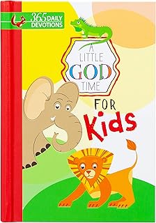A Little God Time for Kids: 365 Daily Devotions (Hardcover)– Motivational Devotionals for Kids Ages 4-7, Perfect Gift for Children, Birthdays, Communion, and More