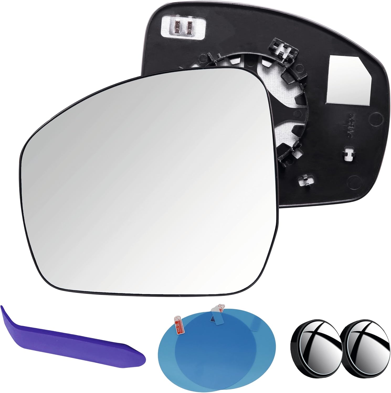 EAP Passenger Side Mirror Glass Compatible with Land Rover Range Rover 2013-2022, Range Rover Sport 2014-2022, Discovery 2017-2023, Heated Without Auto Dimming, Blind Spot, LR035066