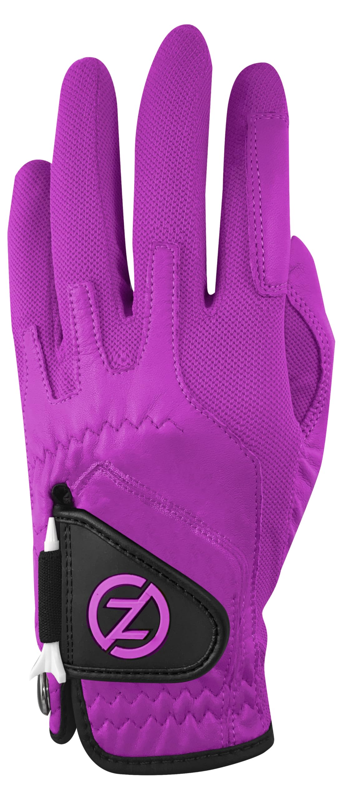 Zero Friction Men's Cabretta Elite Left Hand Golf Glove, One Size, Purple
