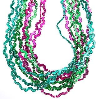 Metallic Moustache Necklaces