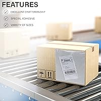 Vista 5 de MT Products Bolsa de plástico transparente en blanco de 9.5 x 12 pulgadas - Lista de embalaje desechable para envío - Paquete de 50