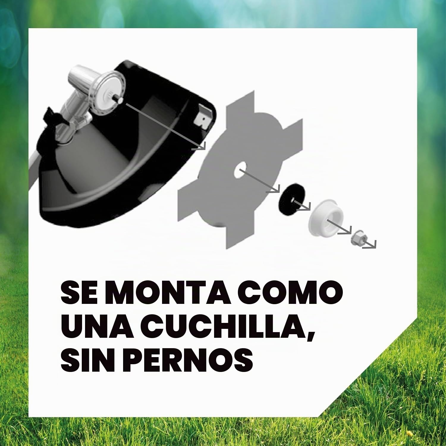 Oregon Cabezal de Desbrozadora 130 mm Tap & Go Sin Tornillos, Para Vegetación Densa, Compatible con Desbrozadoras de Eje Recto como Stihl, Bosch, Ryobi, Worx y Más