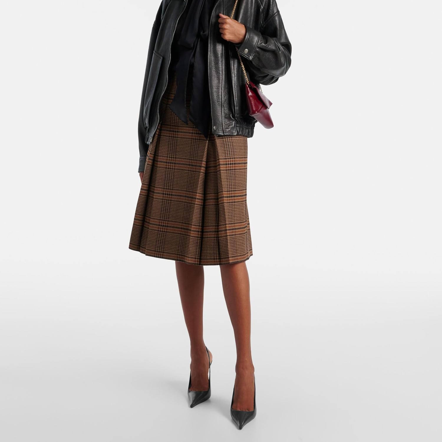 THESHY Women's Pointed Toe Slingback Heels Stiletto High Heel Faux Leather Stretch Strap Slip-on Backless Pumps Fashion Dress Shoes for Women - Image 2