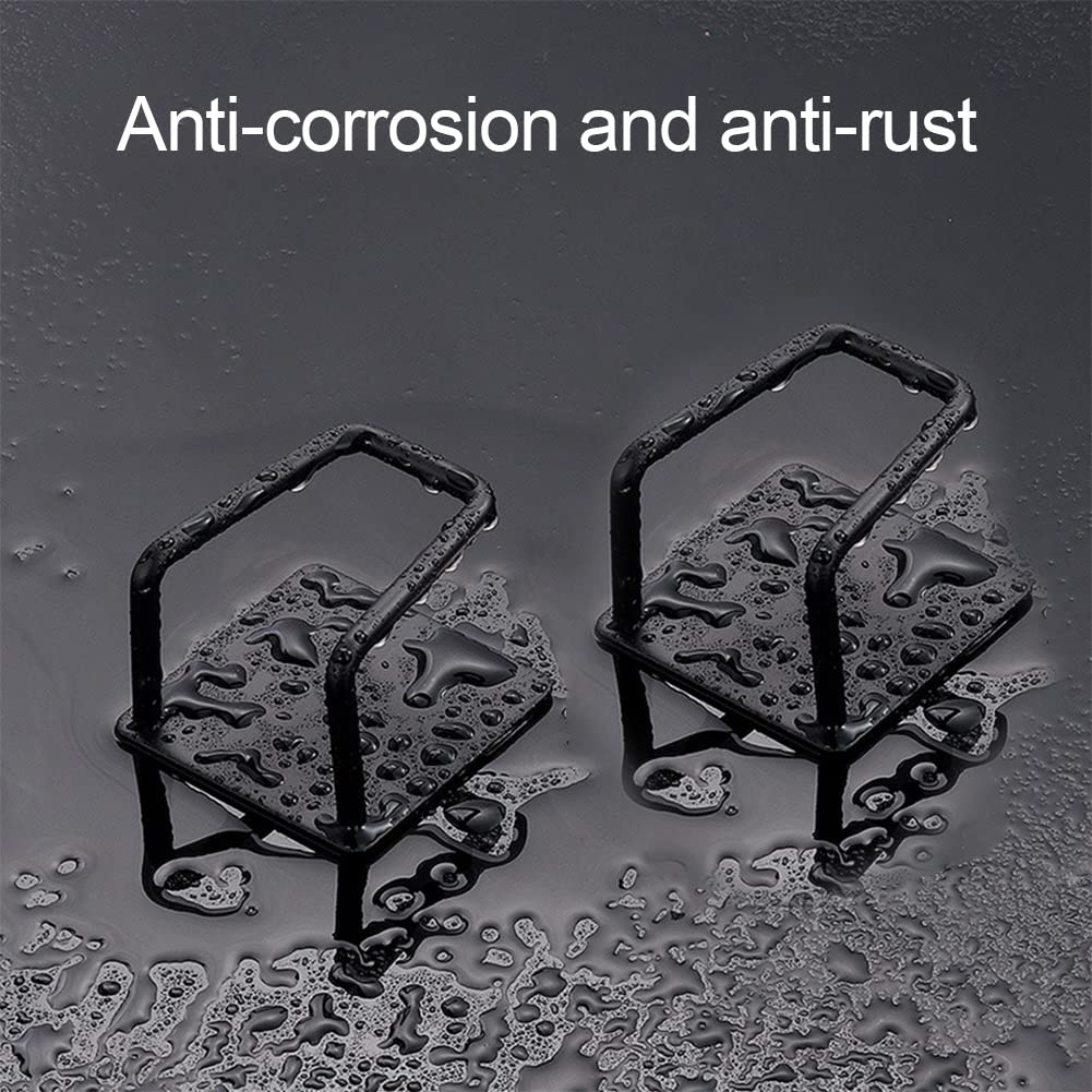 Helweet (4 Pezzi) Porta Spugne Autoadesivo Per Cucina E Bagno - Ganci In Acciaio Inox, Impermeabili E Antiruggine, 5x5x3,5 Cm - 4