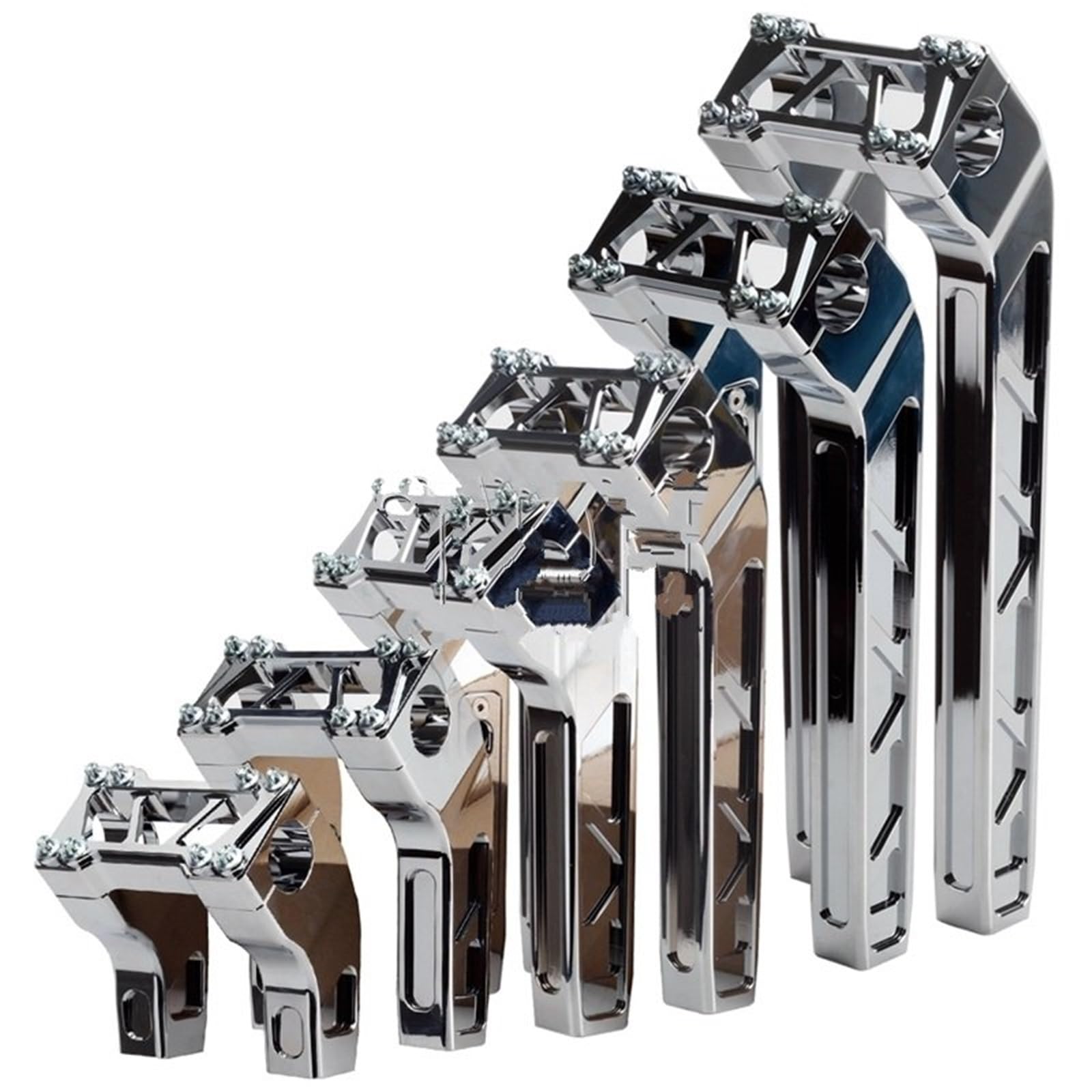 Rury sterujące motocykla 28mm kierownica t-bar bary 4 "-14" Riser pasuje do Harley Sportster 1200 883 Softail Street Bob FXBB Custom Chopper Bobber(4 inch chrome)