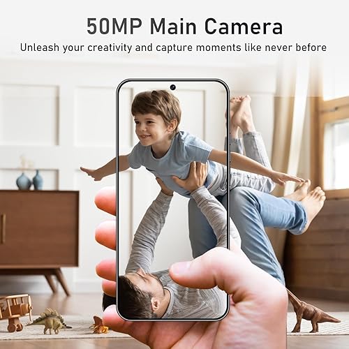 Miniatura 5 de 14 PX Teléfono Android desbloqueado 8-core Smartphone 8GB+256GB Teléfono celular 24MP+50MP Pixeles de la cámara 6800mAh Batería para espera