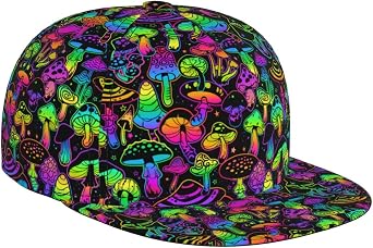 Skull Snapback Hat for Men Women, Stylish Flat Bill Hat Baseball Caps Adjustable Flat Brim Hip Hop Trucker Hats Sun Cap