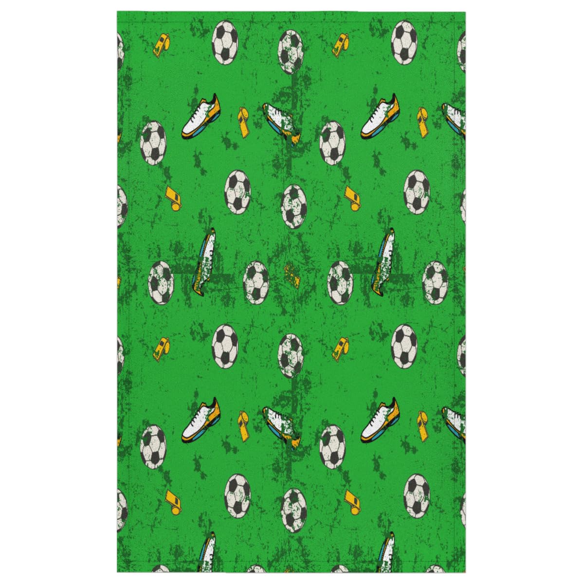 Preboun Fußball-Küchentücher Set, 4 Stück – Mikrofaser, Saugfähig, 60×40 Cm, Mit Fußball-Motiven, Für Küche & Sport-Partys