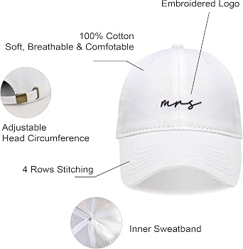 Mr and Mrs Hats for Honeymoon Essentials,Engagement Gifts for Couples,Wedding Gifts for Bride and Groom