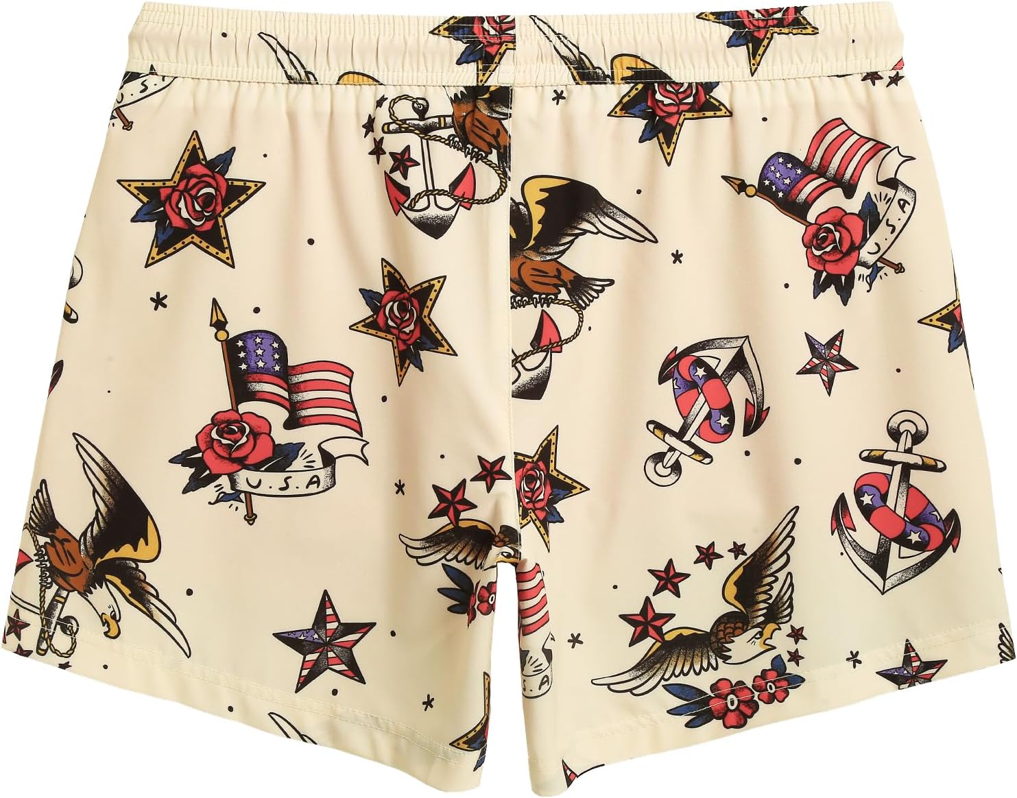 maamgic Mens 5.5 Inch Swim Trunks with Compression Liner Board Shorts Quick Dry Beach Swimwear with Zipper Pockets - Image 3