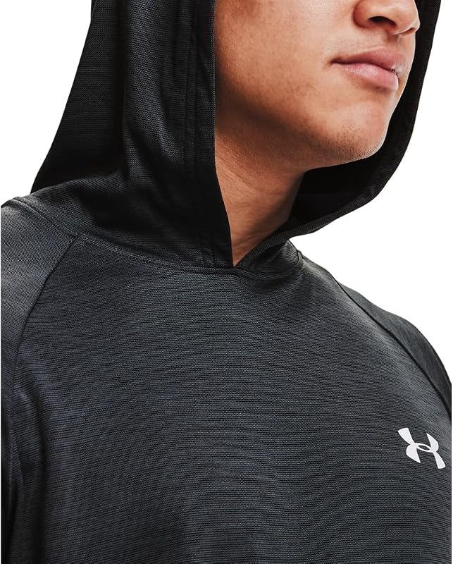 Under Armour Men's Velocity Long Sleeve Hoodie, 001 BLACK, XXL image 4