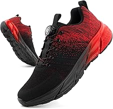 Hitmars Trainers Men Women Trainers Running Shoes Air Cushion Sports Shoes Jogging Shoes Road Running Shoes Running Sports Lightweight Breathable Fitness Outdoor Black EU 36-47