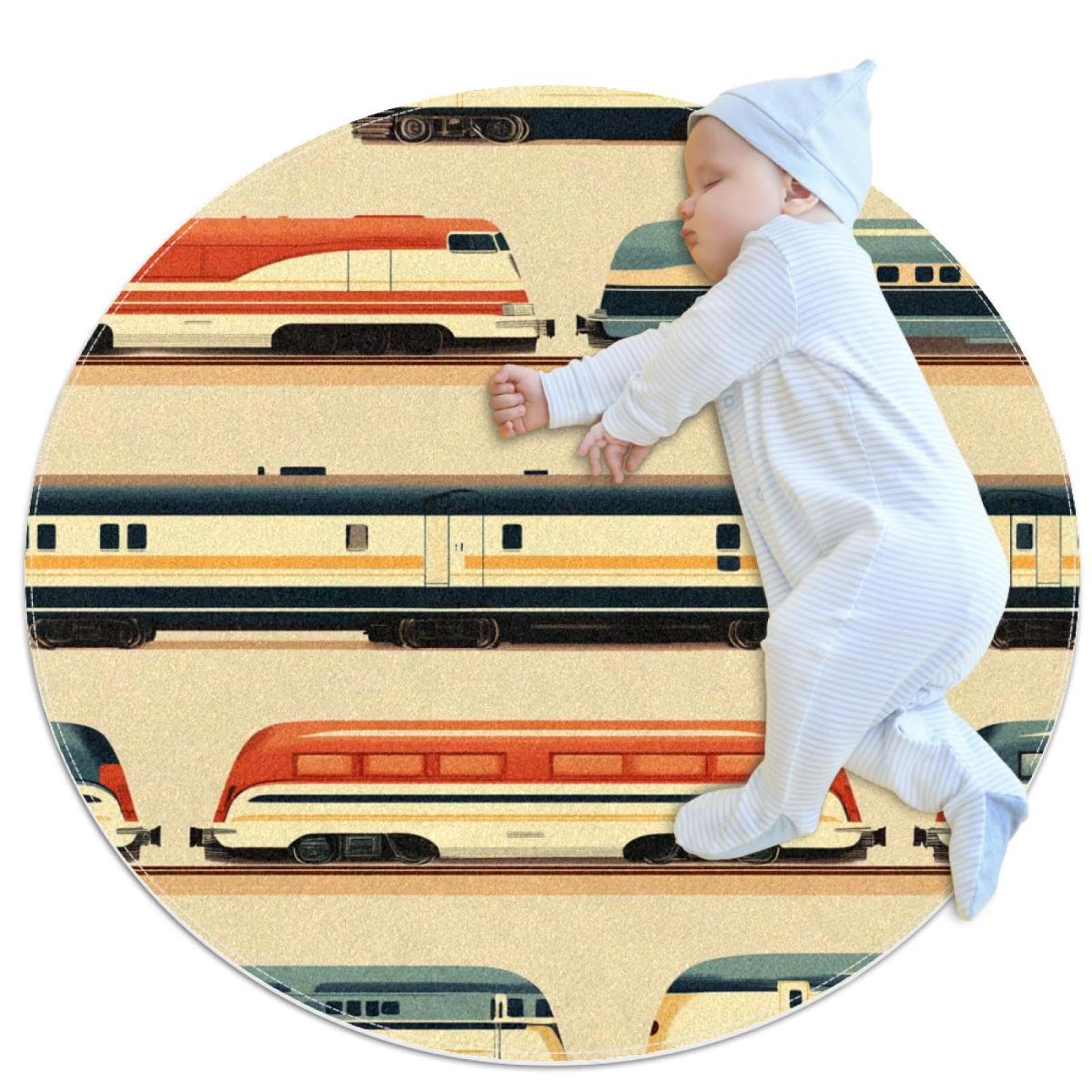 Tapis de bain antidérapant rond 1m anti-chute pour chambre et douche