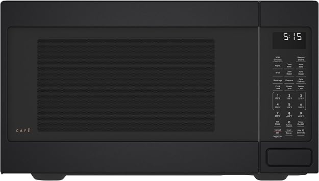 Cafe CEB515P3NDS Countertop Convection Microwave Oven, Broil, Auto-Cook, Roast, Defrost, Warm, Scan-to-Cook WiFi-Connectivity, 1000 Watts, Smart Home & Kitchen Essentials, New 1.5 Cu. Ft, Matte Black