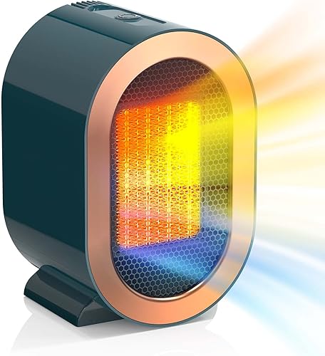 Calentadores de espacio para uso en interiores, calentador portátil PTC, calentamiento rápido, calentador eléctrico con 2 modos de calefacción,