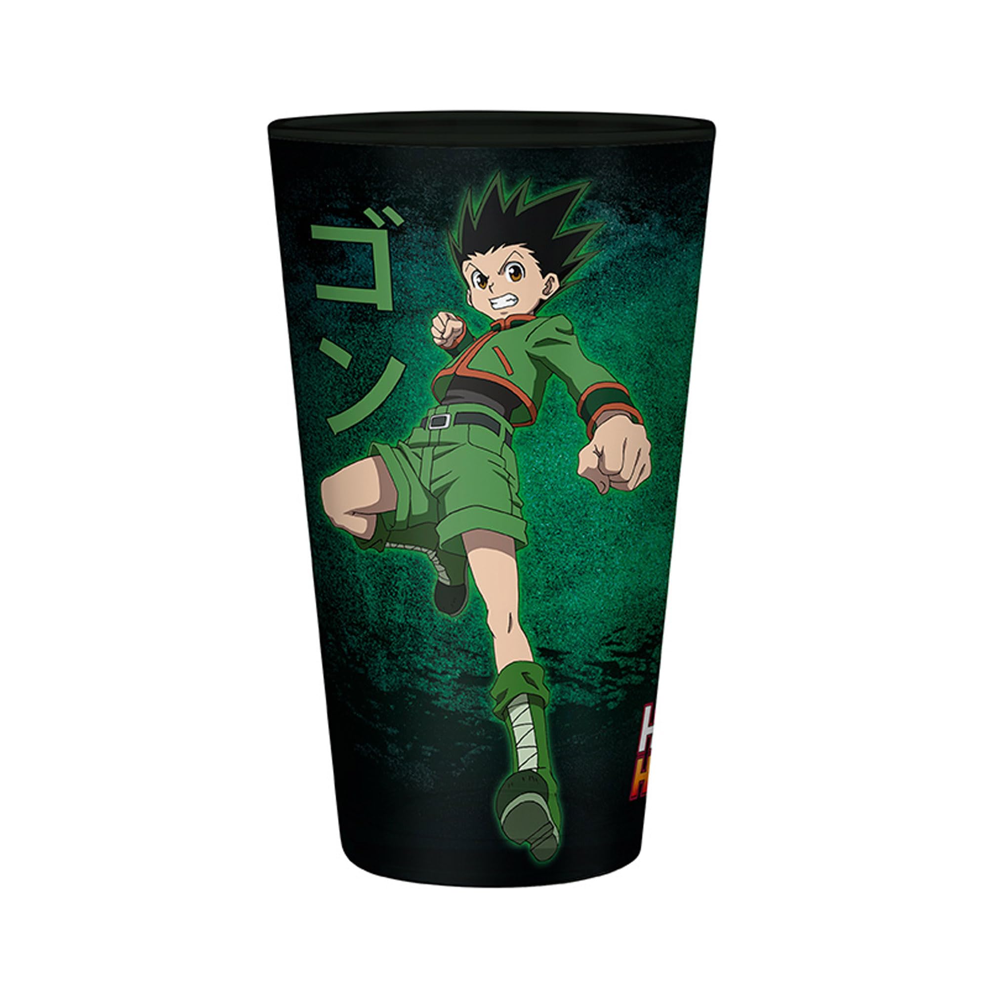 ABYSTYLE Hunter X Hunter Gon Freecss Large Glass Tumbler 14 Fl Oz Anime Manga Drinkware Home & Kitchen Merch Gift