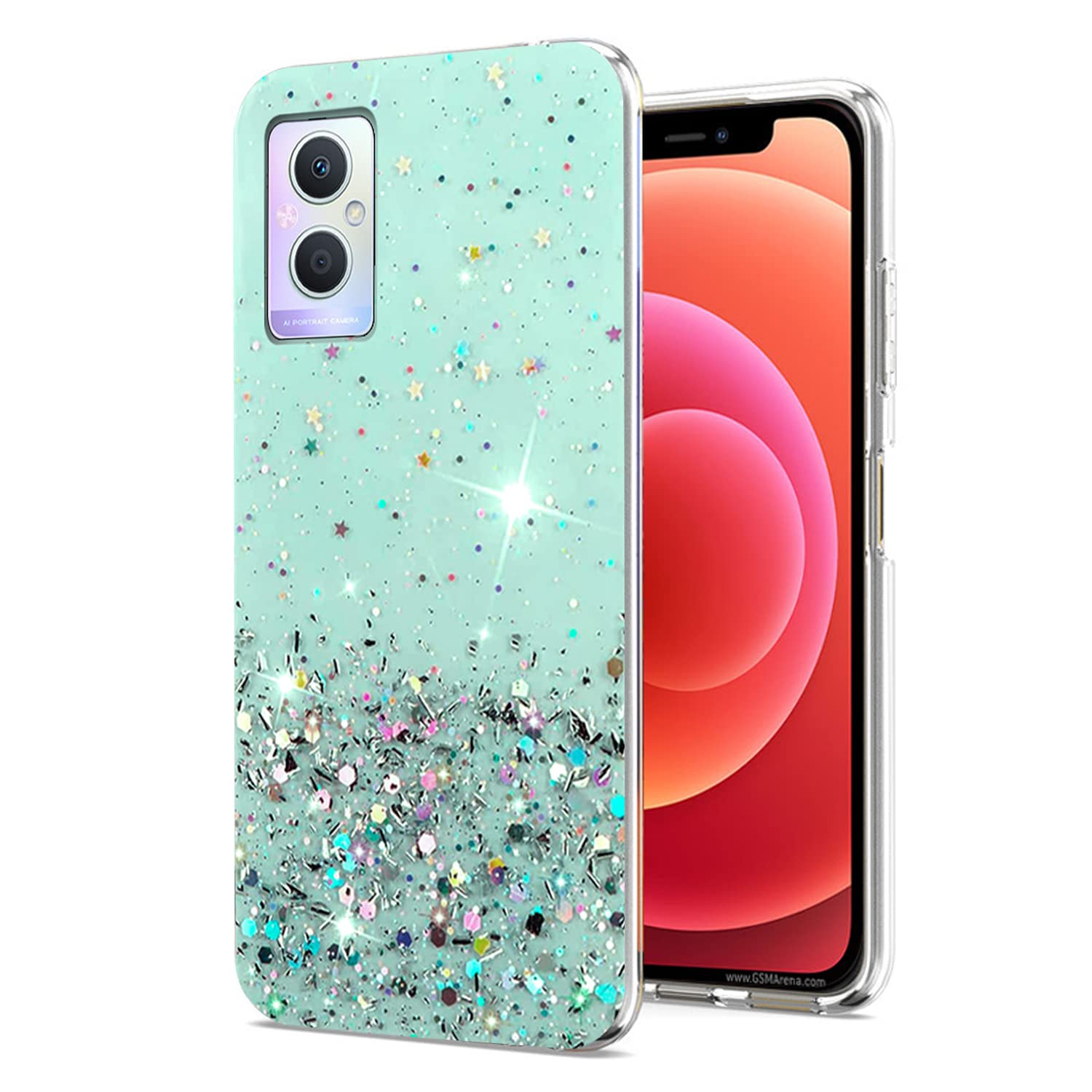 WILLIS Custodia Per Oppo Reno8 Lite 5G, Cover In Silicone TPU Sfumato Trasparente, Antiurto E Antigraffio - 4