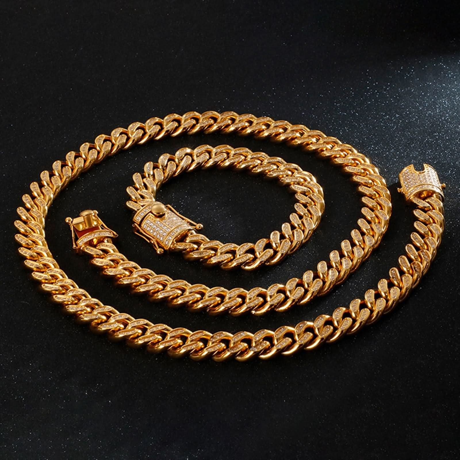 Bracciale da uomo a catena cubana, gioiello per San Valentino, hip hop rap, per anniversario, Pasqua, laurea