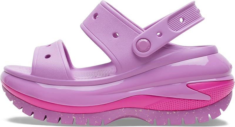 Crocs Unisex Classic Mega Crush Platform Sandals Wedge | Casual Sandals
