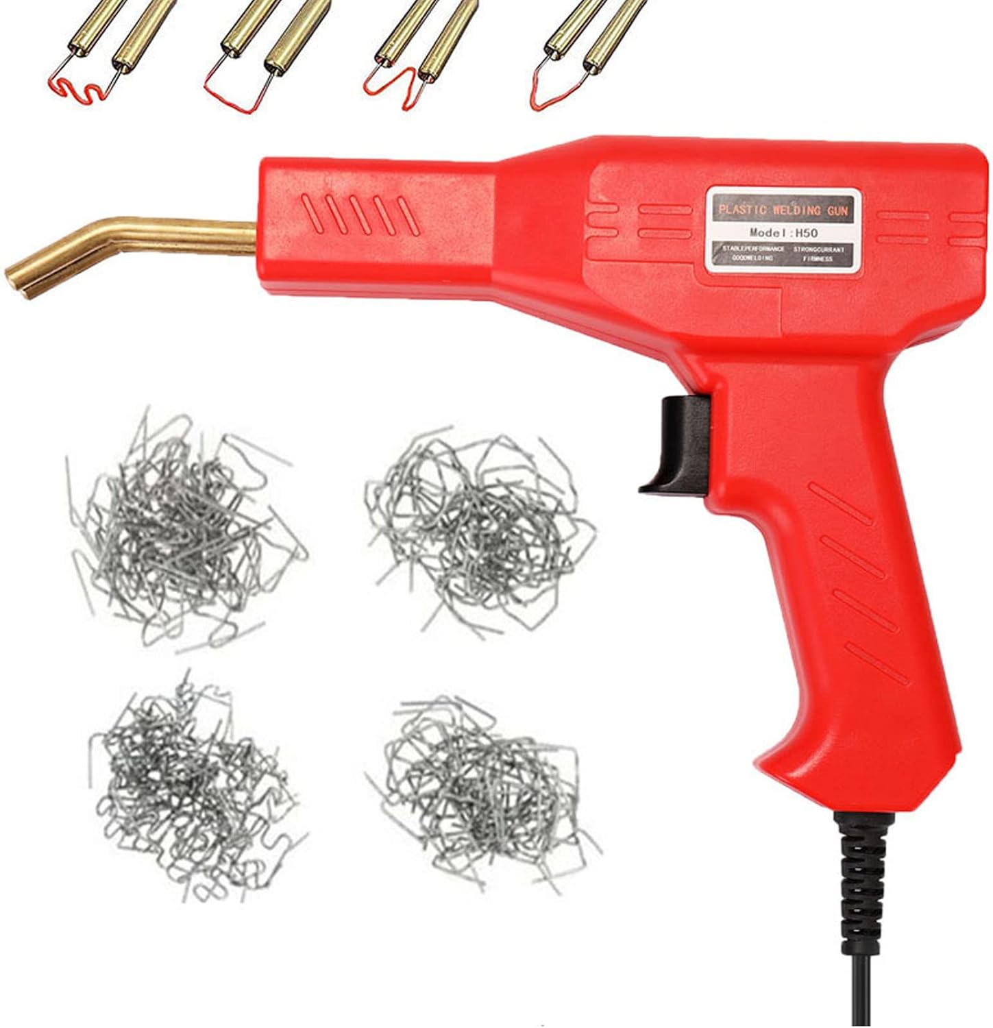 Plastic Welder Machine for Car Bumper Repair, Plastic Welding Kit, 50W