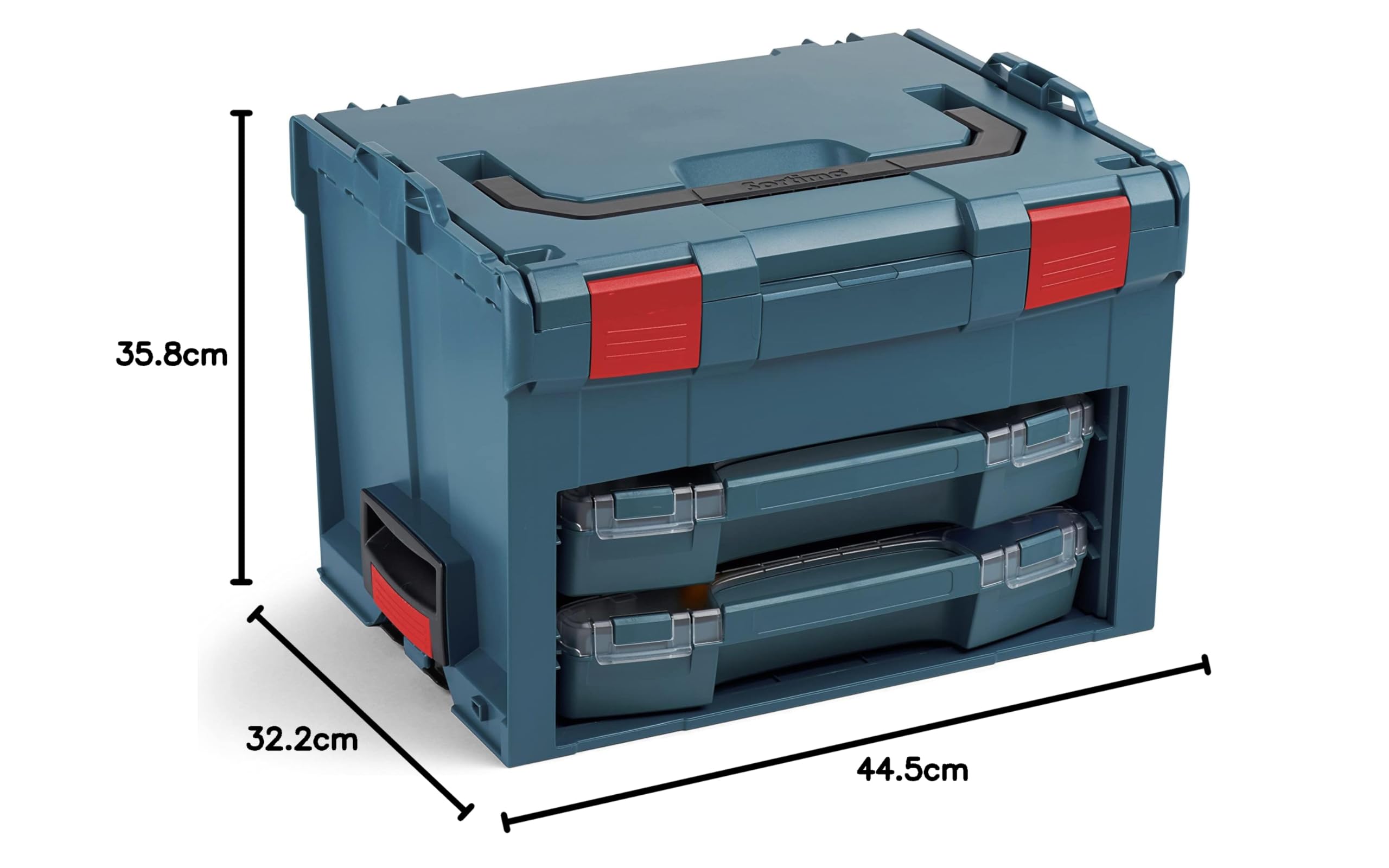 L-BOXX Sortimo LS-BOXX 306 professional blau Werkzeugkoffer Set ohne Logo | inklusiv 2x i-BOXX leer | Transportsystem Werkzeug