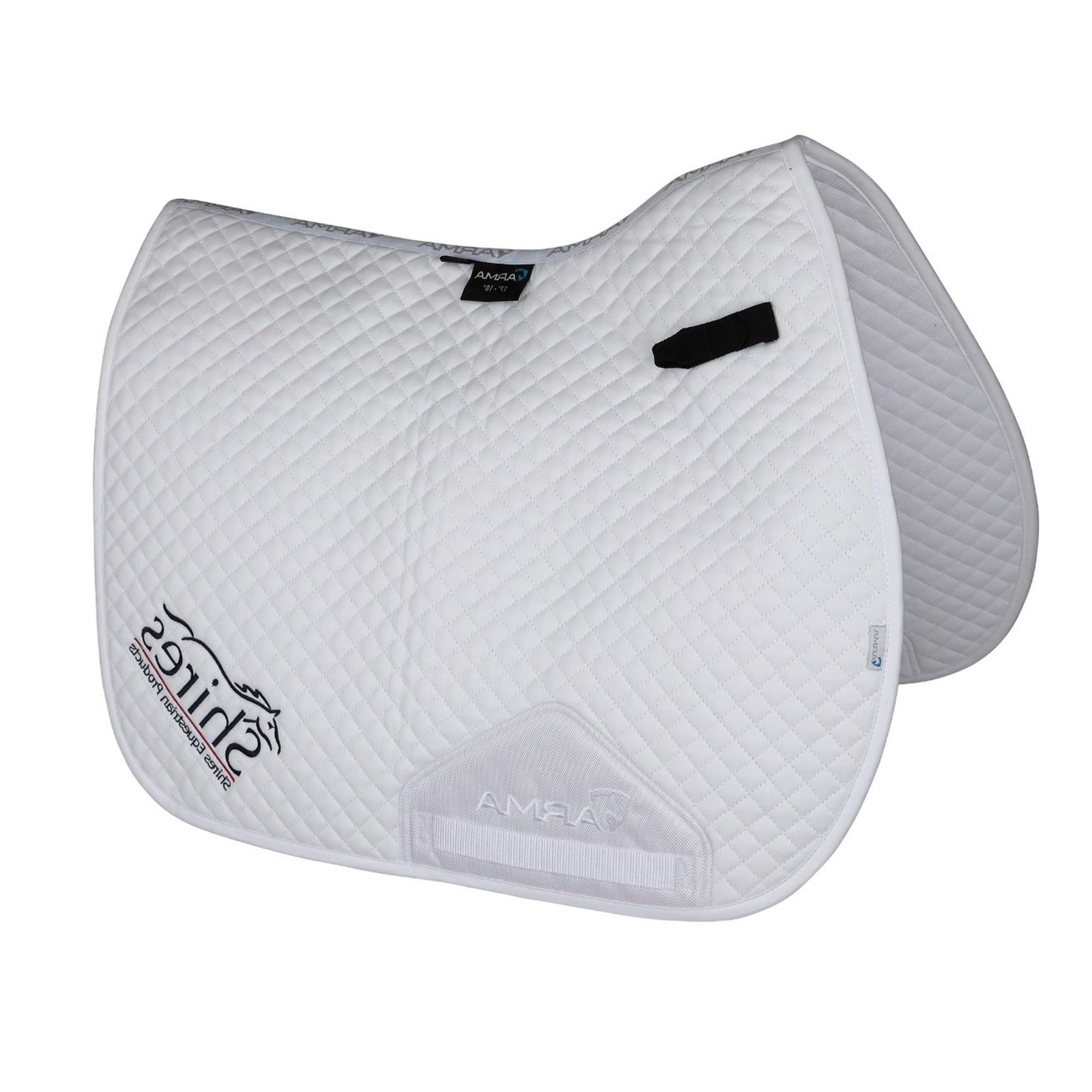 ARMA - Schabracke GP für SHIRES Pferde, weiß, 38,1 cm-41,91 cm