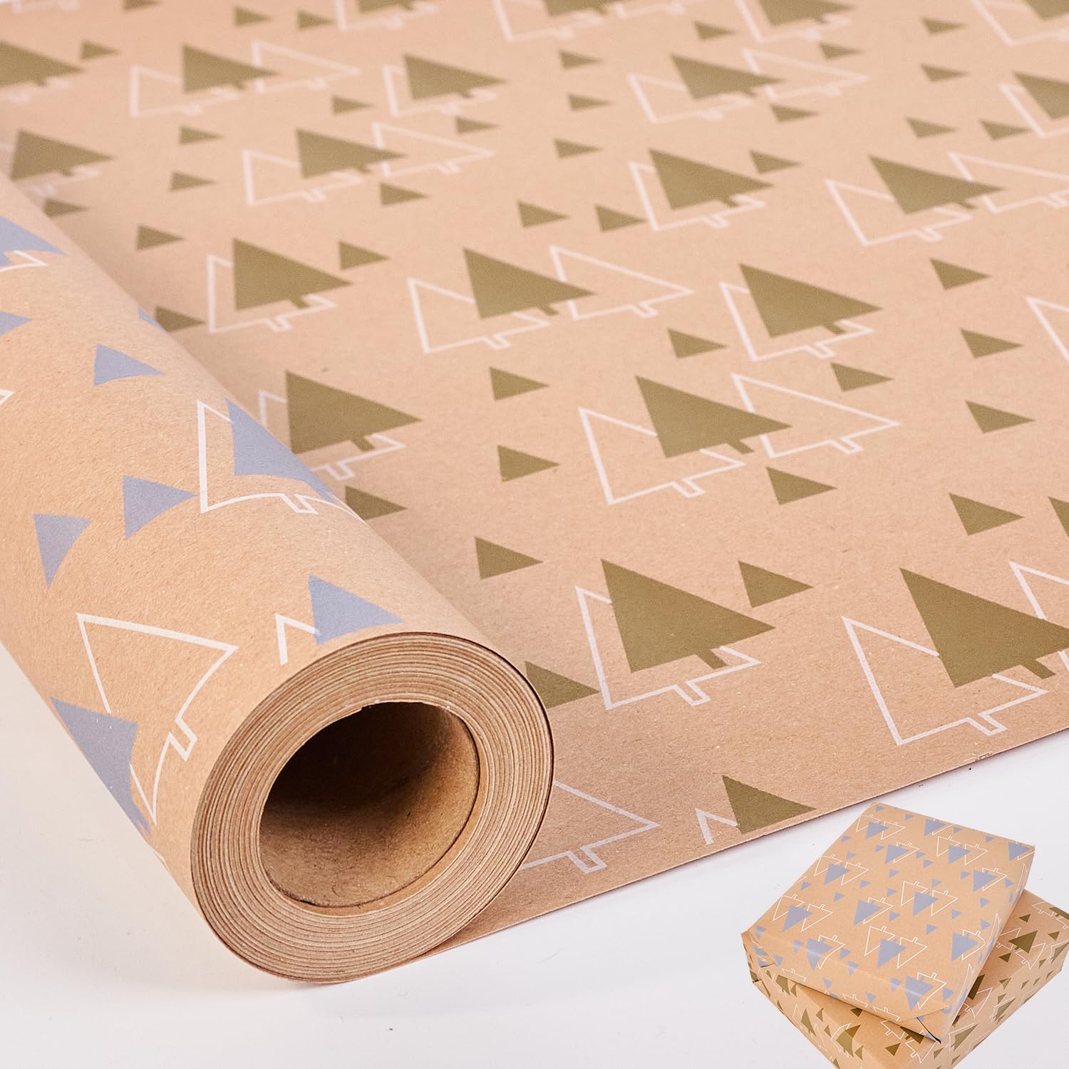 HBell Weihnachts-Geschenkpapierrolle, 43 cm x 15 m, Weihnach