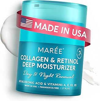 MAREE Retinol Moisturizer for Face, Anti-Aging Face Cream, Moisturizing Face Cream with Collagen