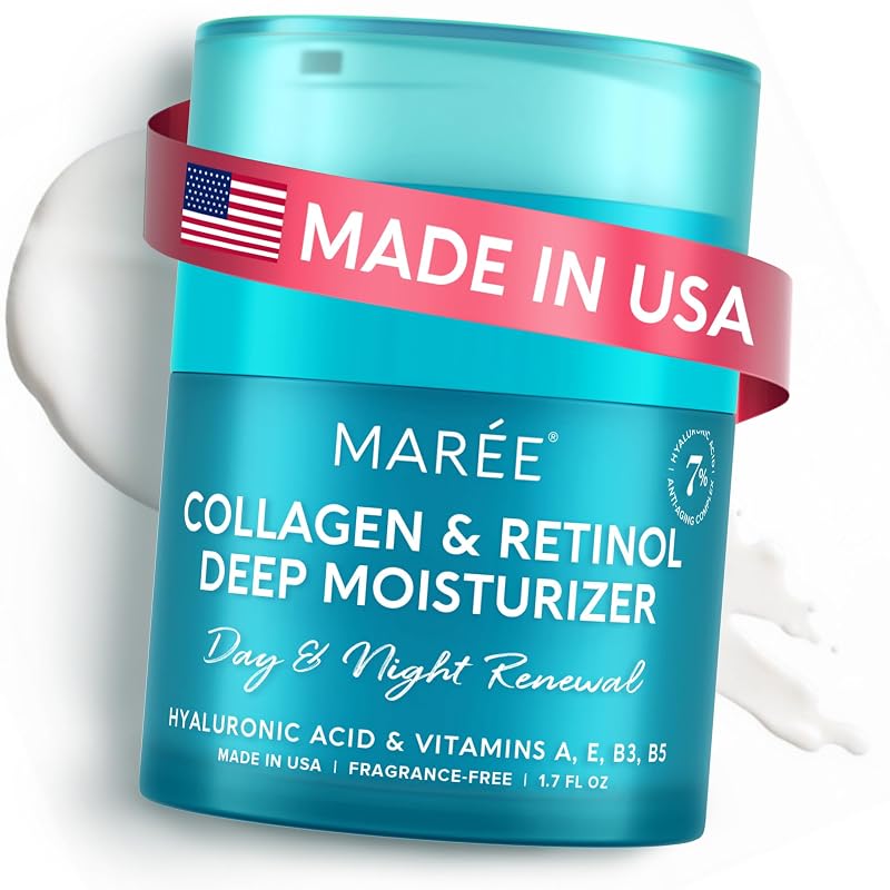 MAREE Creme Hidratante Facial com Retinol, Colágeno e Ácido Hialurônico