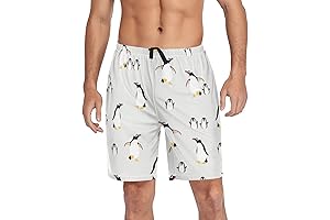 Siamese Cats Penguin Pajama Shorts for Men