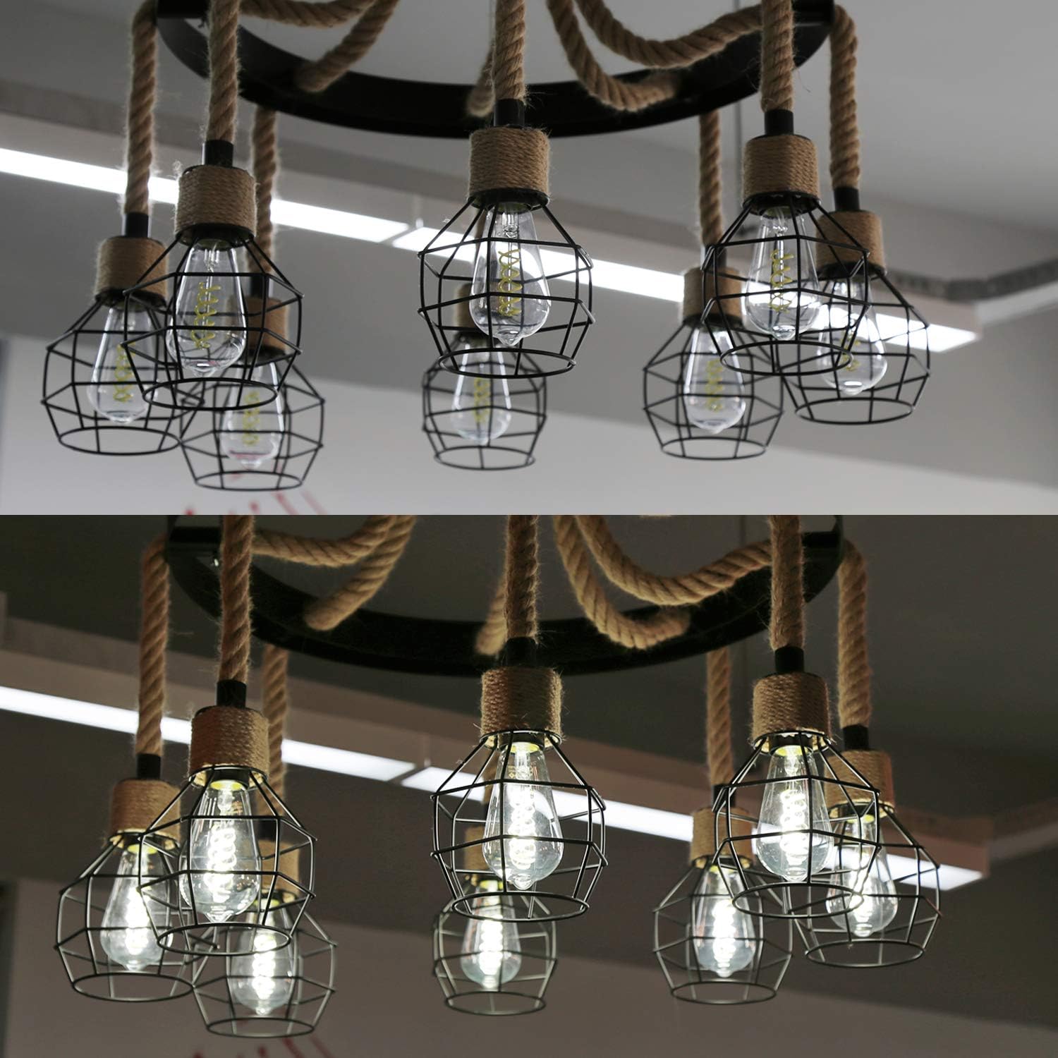 New Deal MYEMITTING Vintage LED Edison Bulbs, 6W Equivalent to 60W, Dimmable, High Brightness 600LM Warm White 2700K, ST58 Antique Flexible Spial LED Filament Bulbs, E26 Medium Base, Clear Glass 6 Pack Exclusive Special MYEMITTING Vintage LED Edison Bulbs, 6W Equivalent to 60W, Dimmable, High Brightness 600LM Warm White 2700K, ST58 Antique Flexible Spial LED Filament Bulbs, E26 Medium Base, Clear Glass 6 Pack