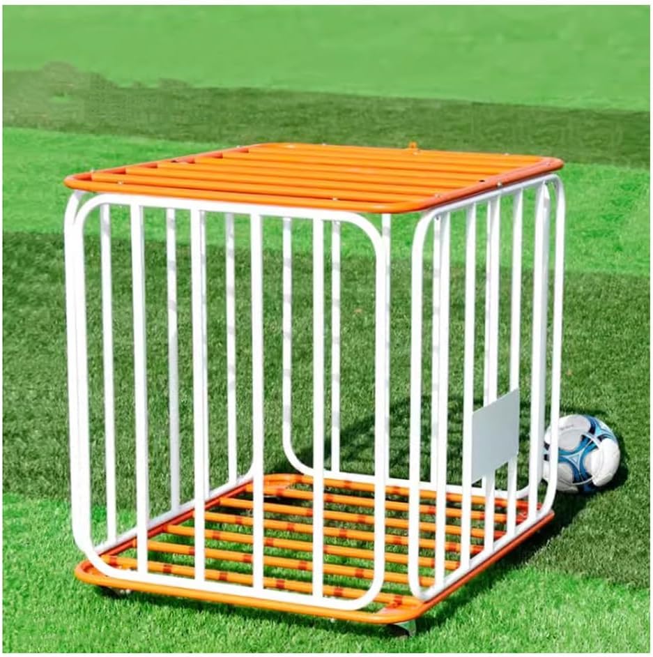 Rolling Sports Ball Cart with Wheels - Durable Ball Storage for Soccer, Volleyball, Football & More - Holds 25+ Balls - Ideal for Schools, Gyms & Sports Teams