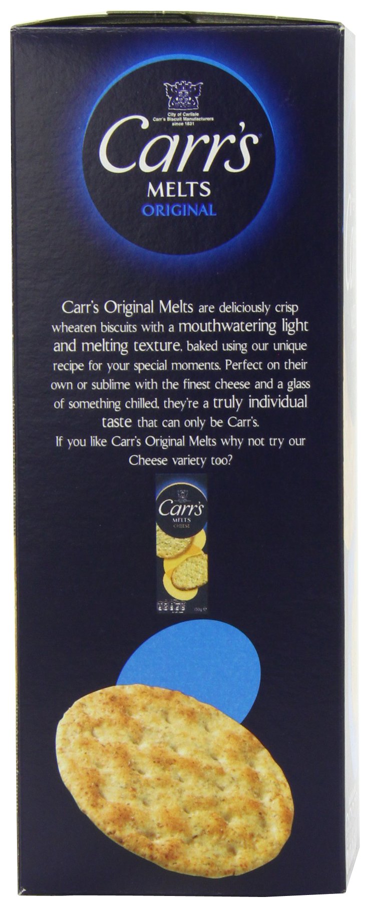Carr's - Melts - Original - 150g (Case of 12)