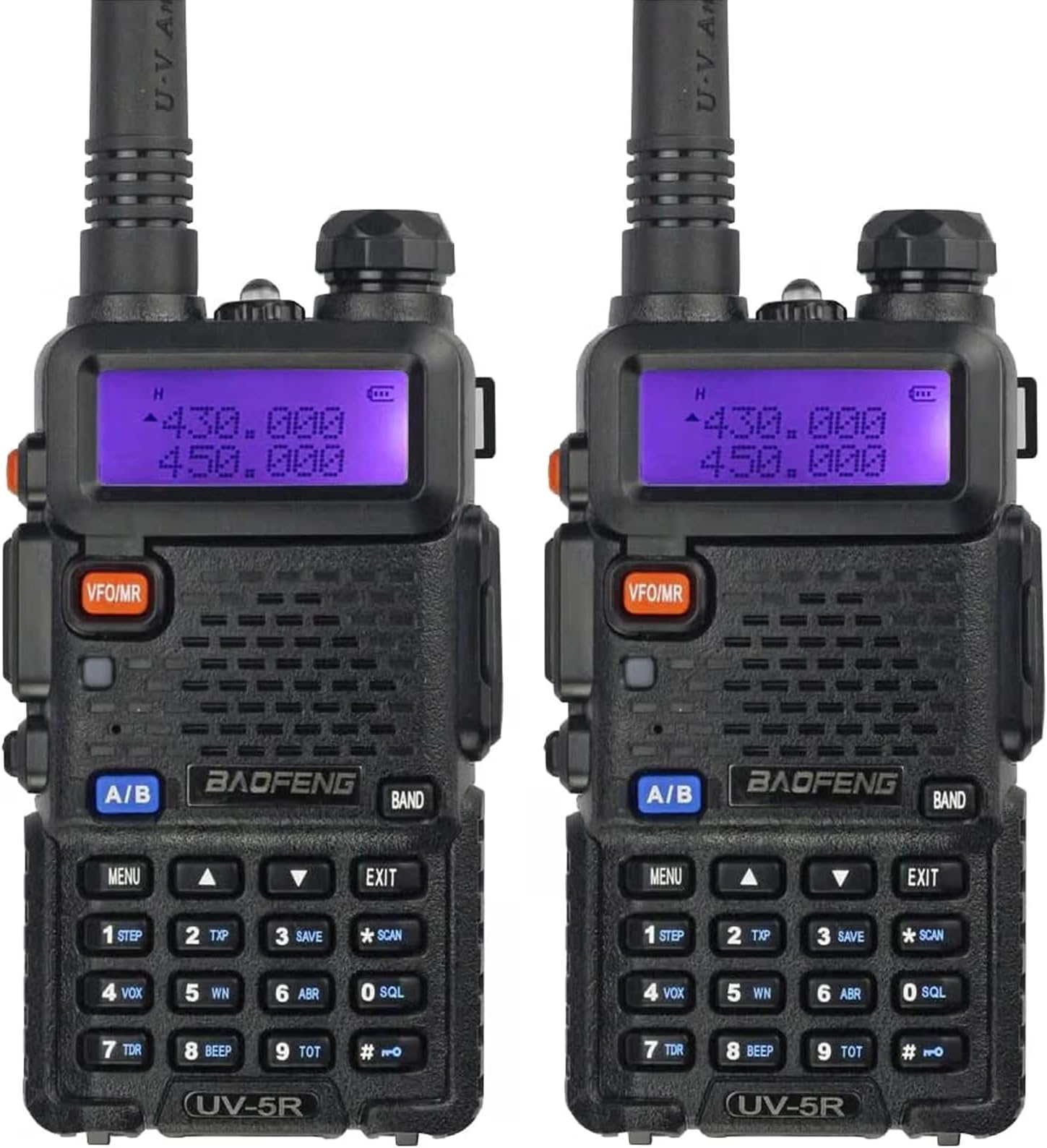 UV-5R Two Way Radio Handheld Ham Radio Dual Band Walkie Talkie