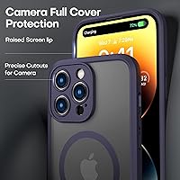 Vista 126 de ImpactStrong Magnetic Guard Designed for iPhone 14 Pro Max Case [Camera Protection] [Military Grade Drop Tested] [Compatible with MagSafe] Slim Black