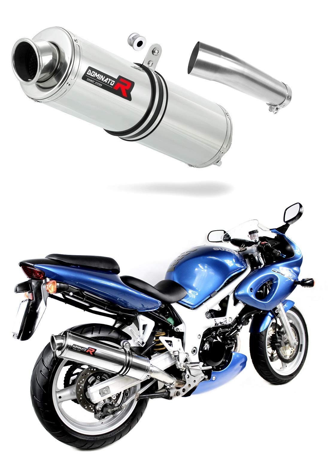 DOMINATOR Silenciador Escape ST compatible con SV 650 S 1999-2002