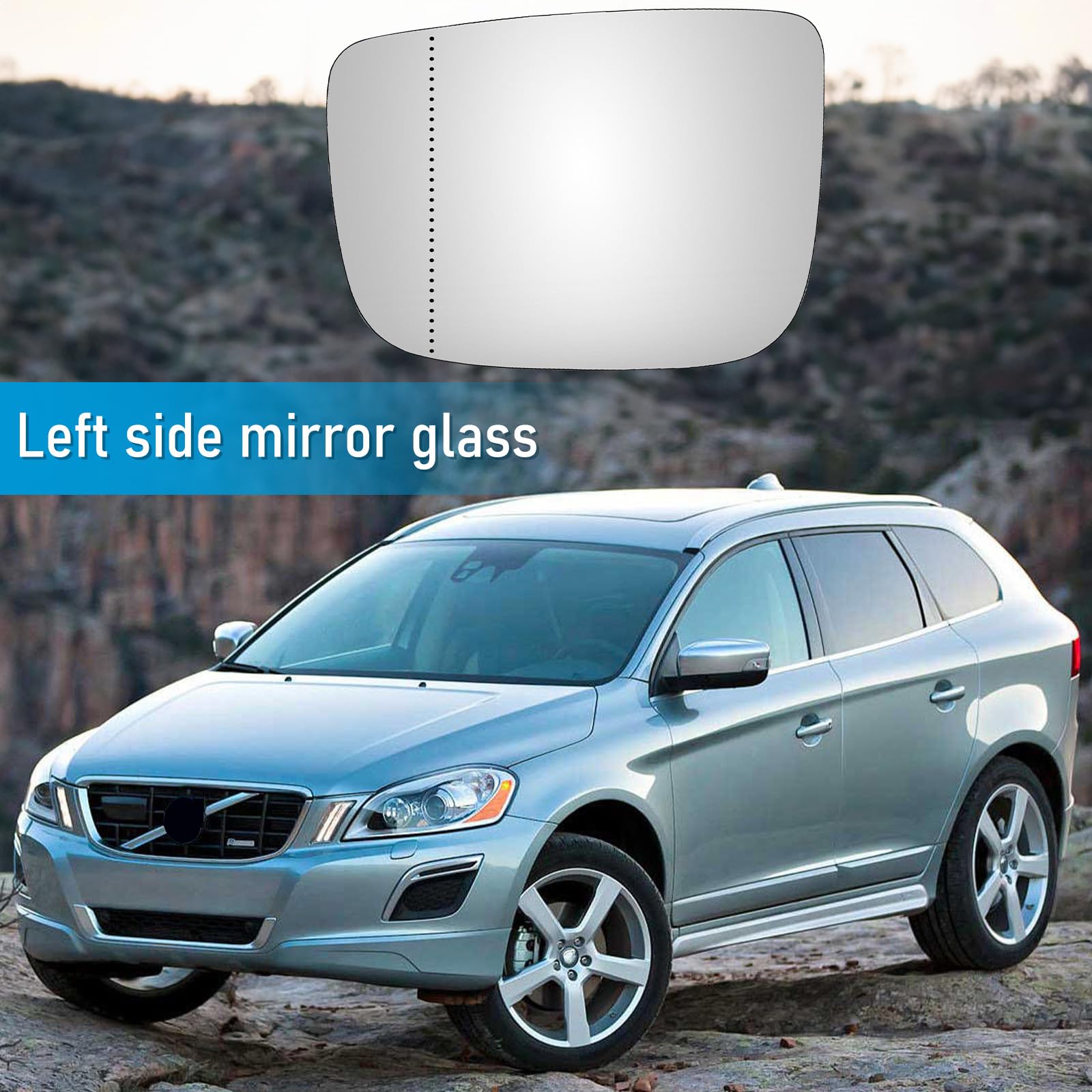 Cache Rétroviseur Pour Volvo XC60 2014-2017 – Côté Gauche, En ABS, Facile à Installer – Remplacement Coque Extérieure - 4