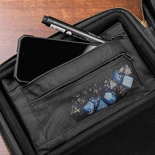 Miniatura 6 de Dicelings de nombres personalizados todo en uno DND Caja de almacenamiento con nombre personalizado, bolsa de dados, bandeja rodante, miniaturas y