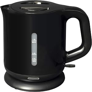 [山善] 電気ケトル 電気ポット 1.0L 一人暮らし DKE-100(B)