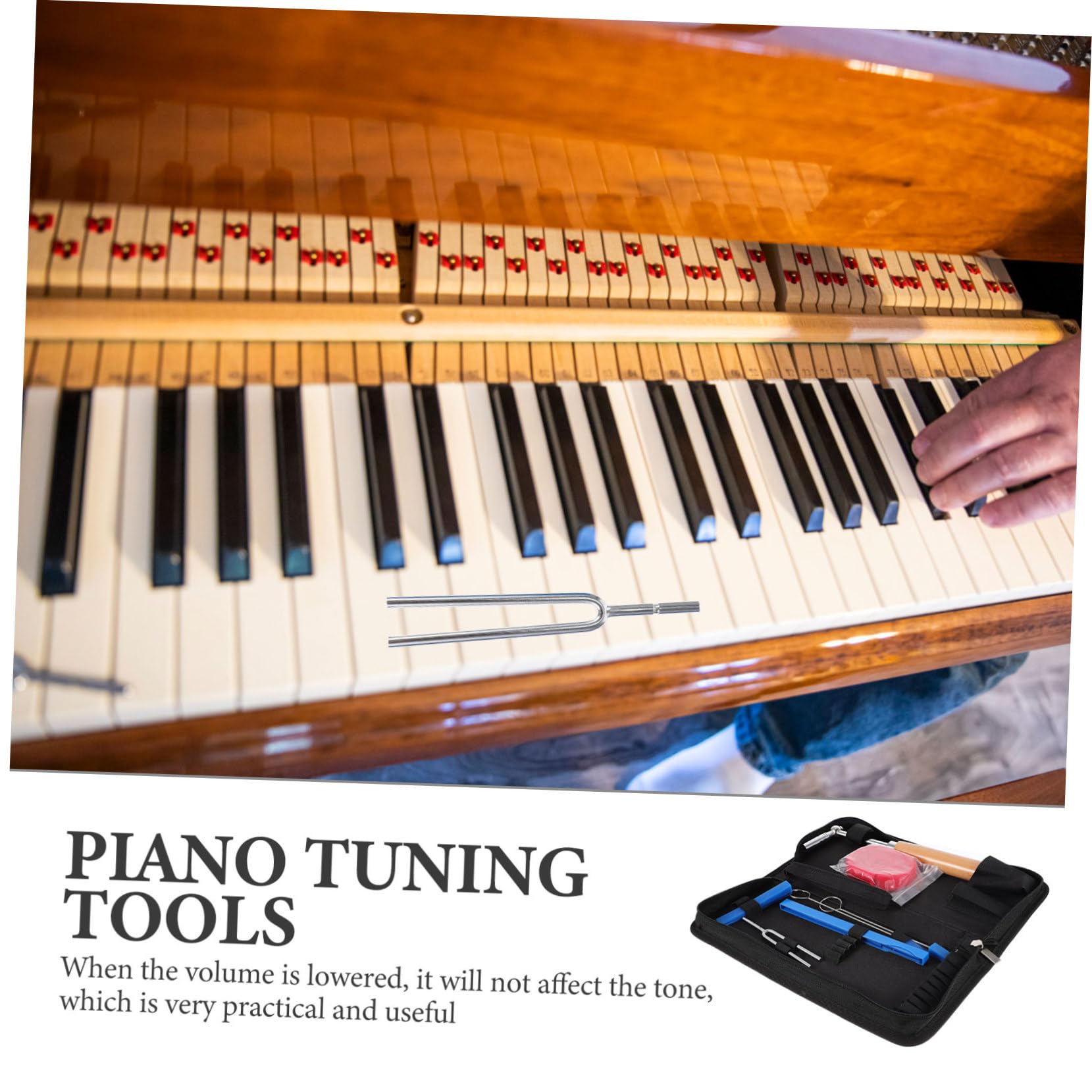 ibasenice 1juego De De Afinación De Piano Amortiguadores y Cinta De Accesorios De Reparación De Instrumentos