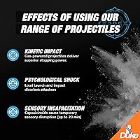 Vista 8 de Duke Extreme Non-Lethal 68 Caliber Projectiles OC Spray Balls, Pepper Spray Self Defense Balls, Pepper Spray Balls, 68 Caliber Self Defense Balls
