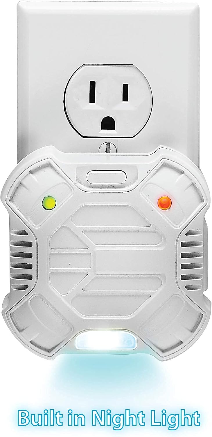 Riddex X Plus Insect Repellent - Plug in, Mouse Deterrent - Pest Reject for Defense Against Rats, Mice, Roaches, Bugs and Insects - Control Pests with No Chemicals or Poison