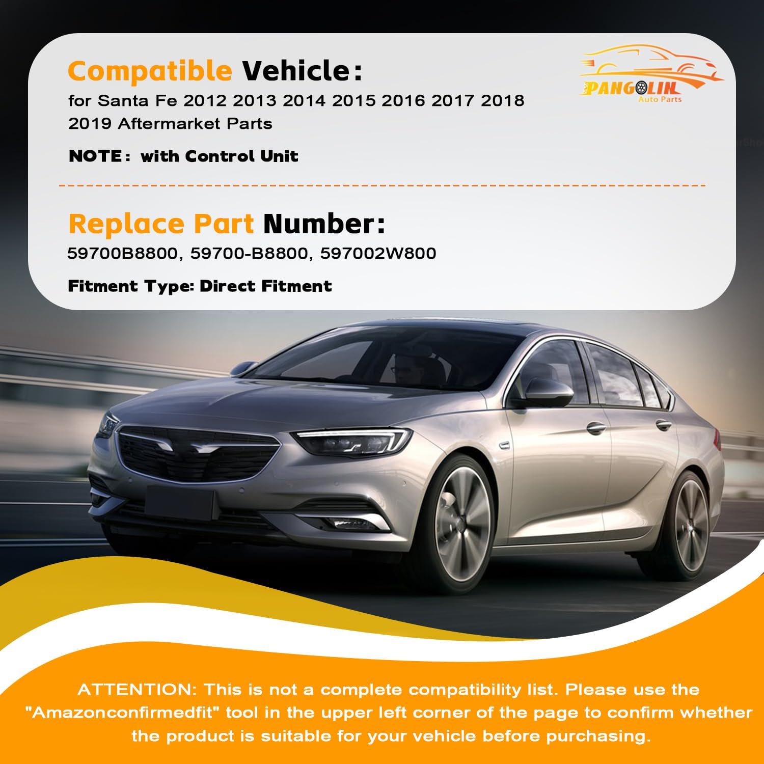 PANGOLIN 59700-B8800 59700B8800 Parking Brake Actuator With Control Unit for Santa Fe 2012 2013 2014 2015 2016 2017 2018 2019 Aftermarket Parts