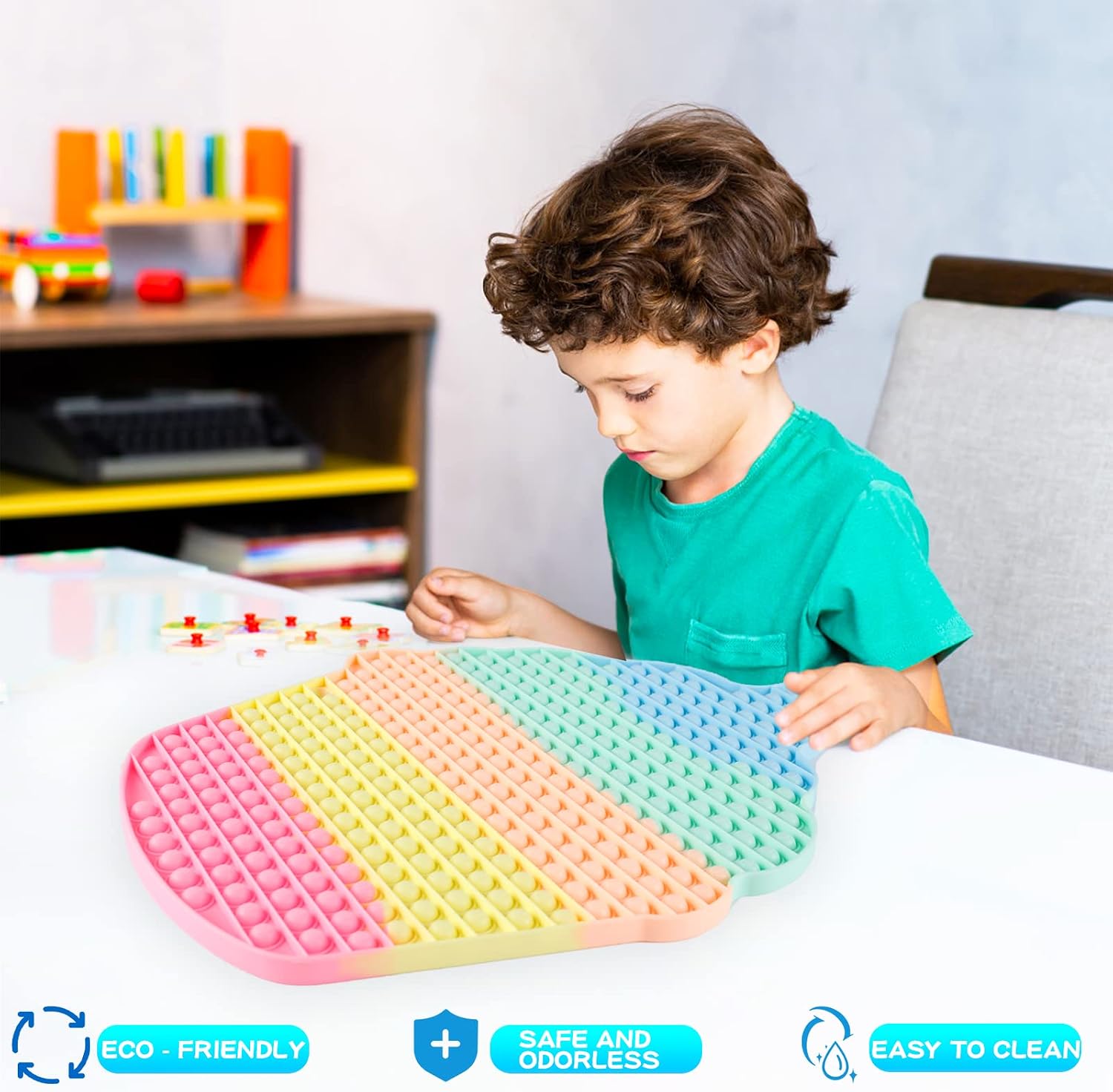 Biggest Jumbo Huge Pop Sensory Cute Toy, Really Big Extra Large Mega 400 1000 100000 40cm XL Gigantic Oversized Gift Its Toy Ice Cream Rainbow