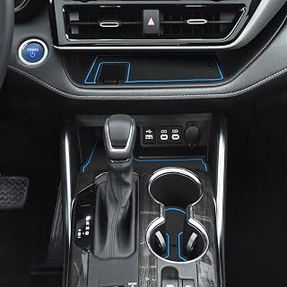 Auovo Anti Dust Mats for Toyota Highlander 2023 2022 2021 2020 Accessories Custom Cup Holder Insert Door Pocket Mats Center Console Interior Liners 23pc-Set (Blue)