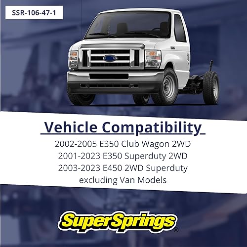 Miniatura 2 de SuperSprings SSR-106-47-1 | SumoSprings Trasero para Ford E-350|E-450