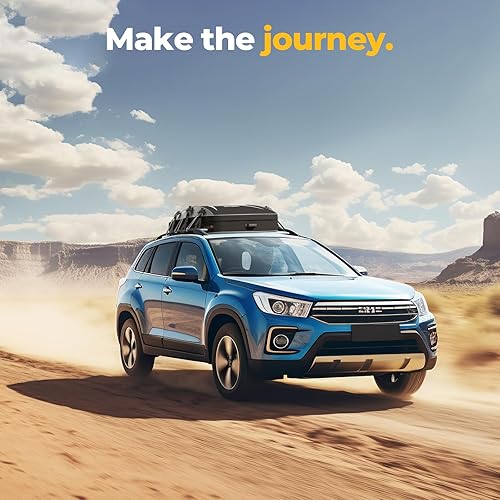 Vista 9 de BougeRV Bolsa de carga suave para techo resistente al agua, bolsa de techo Aero para vehículo con estantes de PVC 900D, incluye 6 correas