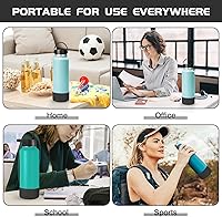 Vista 132 de WUQID Heart Shaped Texture Silicone Boot Compatible with Stanle Quencher H2.0 IceFlow Flip 20oz 30oz 40oz,Hydroo Flask 12-24oz