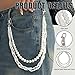 Kenjudess Pearl Pants Chain Wallet Chains Layered Pearl Waist Belt Gothic Jeans Chain Hip Hop Metal Trousers Pocket Chains Fashion Street Accessories for Women Men (Silver+twisted pearl beaded)