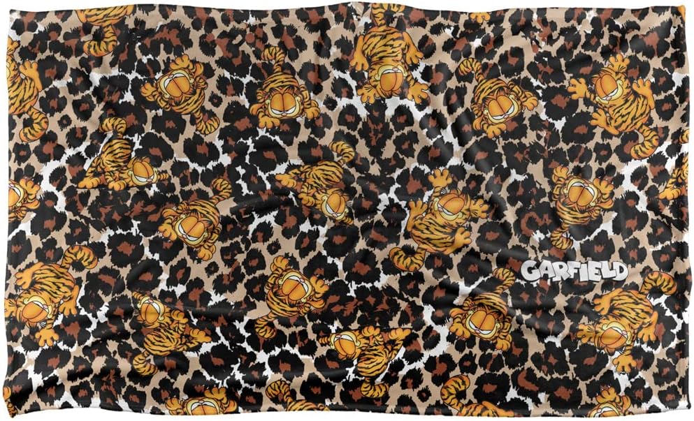 Trevco Garfield Wild Cat Silky Touch Super Soft Throw Blanket 36" x 58"